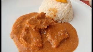 Peanut soup with beef- African food Recipe