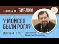 У Моисея были рога? (Исход 34, Ст 35) Протоиерей Димитрий Сизоненко. Толкование Библии. Ветхий Завет