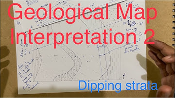 Geological Map Interpretation Exercise-2 | Dipping Strata |