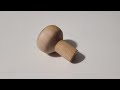 Woodturning - Round knob