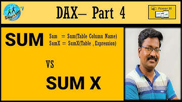 Power BI SUM vs SUMX DAX Functions in Tamil I DAX Functions I Power BI Tutorial in Tamil@SmartPeer