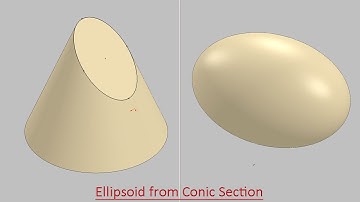 Ellipsoid from Conic Section (Video Tutorial) SolidWorks