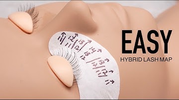 EASY Hybrid Lash Mapping / Lash Extensions 101 / Beginner lash tips