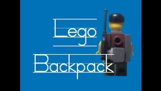 How to make: a lego backpack