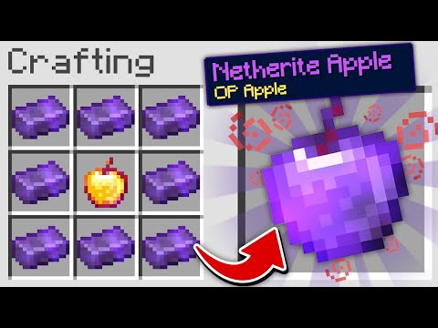 ماين كرافت بس اقدر اصنع تفاحة من النذر رايت Netherite OP Apple 