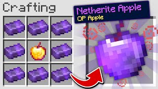 ماين كرافت بس اقدر اصنع تفاحة من النذر رايت !! 😱🔥 | Netherite OP Apple