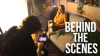 Behind the Scenes (viral lighting tutorial & pizza eating dog)