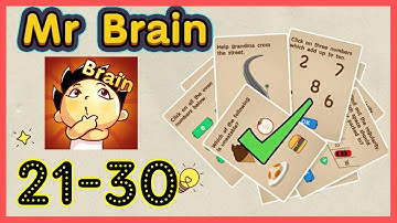 Mr Brain Level 21 22 23 24 25 26 27 28 29 30 Walkthrough Solution