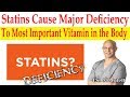 Statins Cause Major Deficiency to Most Important Vitamin in the Body - Dr. Alan Mandell, DC