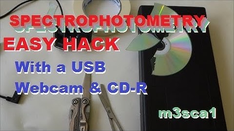 USB Spectrometer-Hack a webcam