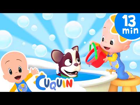Giving my puppy a bath | Cleo & Cuquin: nursery rhymes