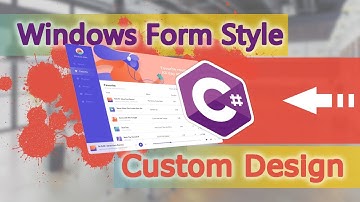 Создаю современный дизайн GUI в Windows Forms на C# / Flat Design / C# Уроки