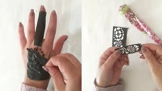 نقش حناء انيق وسهل وسريع❤Elegant, easy and quick henna design❤