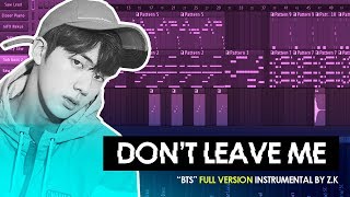 BTS 'Don't Leave Me' Instrumental FL Studio Remake