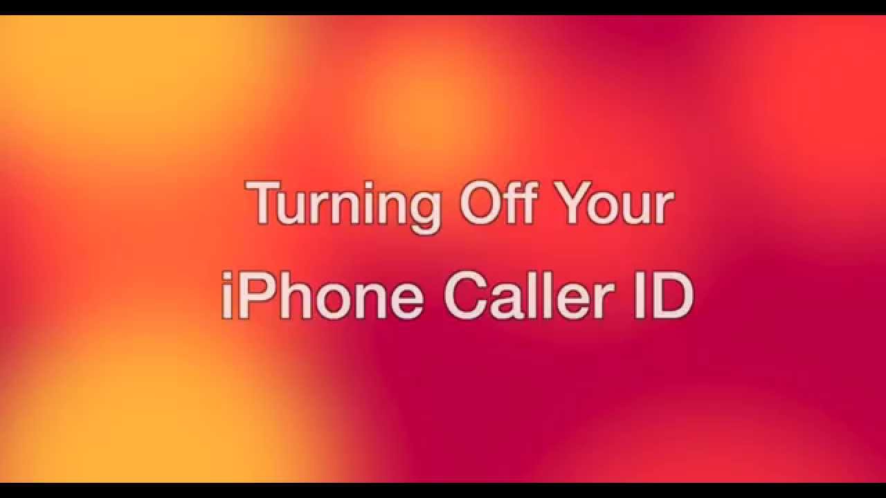 how to change caller id on iphone