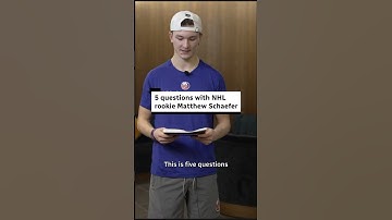 5 questions with NHL rookie Matthew Schaefer