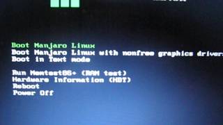 Manjaro linux boot error livecd image