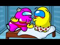 CUP SONG with a GIRL in the BED (Among Us animation)