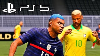 FIFA 21 PS5 MBAPPE vs NEYMAR | FINAL WORLD CUP 2022 Career Mode HDR Next Gen MOD