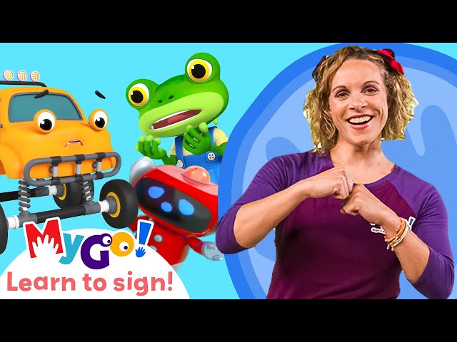 Asl Rescue Learn Sign Language with Gecko's Garage! | Monster Truck Rescue | MyGo ...