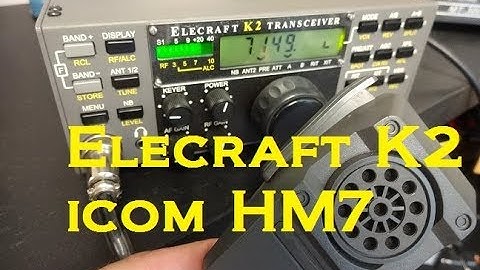 How to wire icom HM7 microphone to Elecraft K2 Ham Radio Transceiver
