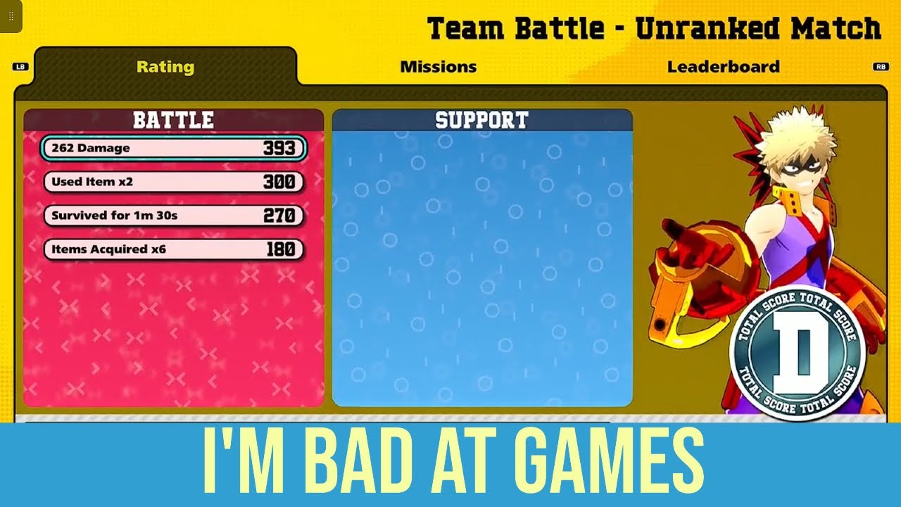 I'm Bad At "My Hero Academia Ultra Rumble"