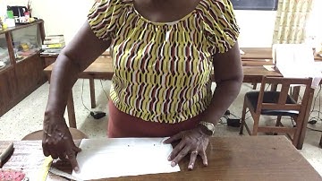 How to cut a gore skirt.