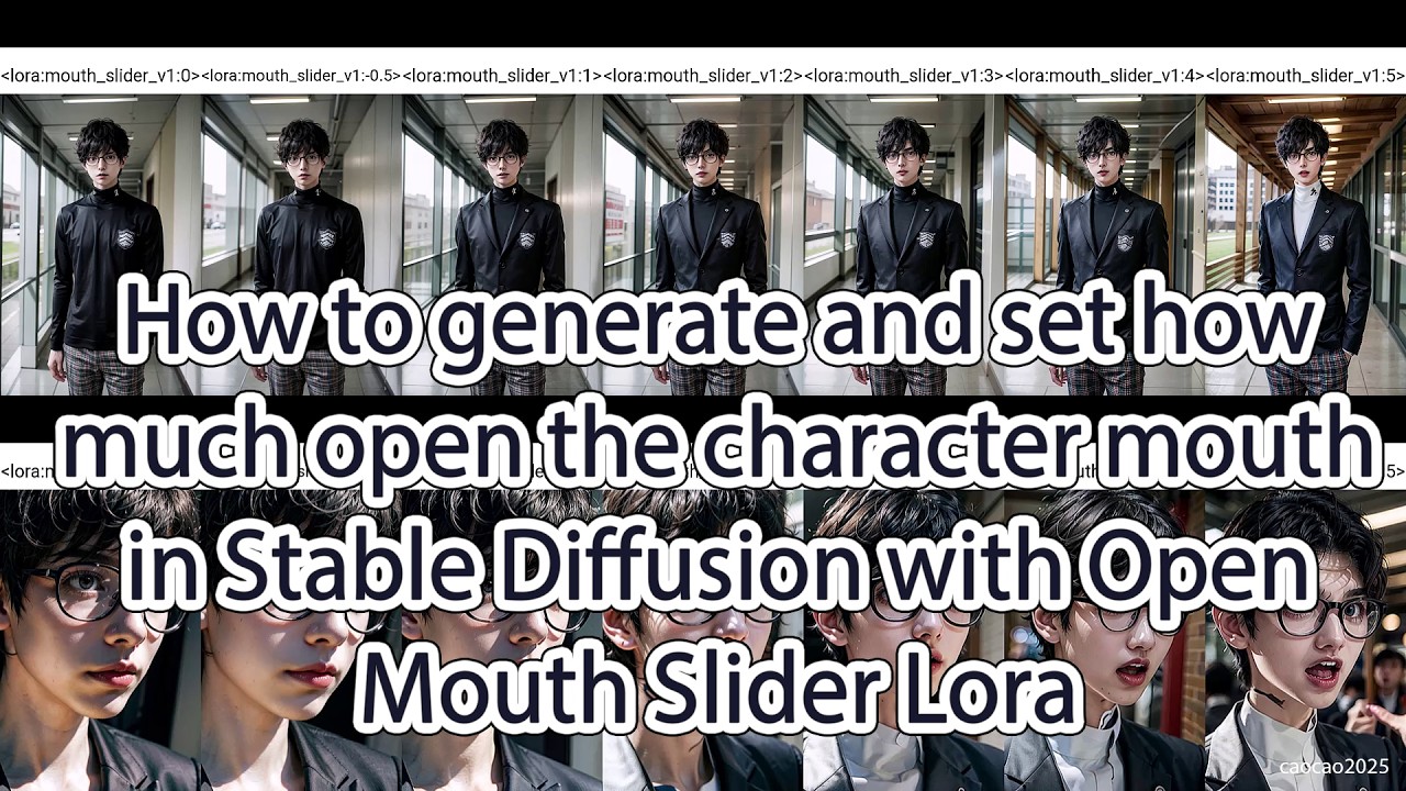 How to generate and set how open the character mouth in Stable ...