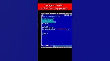 C program to print vertical line using graphics. #csmarathicoaching