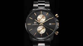 Fashion Business Mens Watch Chronograph Waterproof Quartz Watch #watch #quartz #quartzwatch #watches