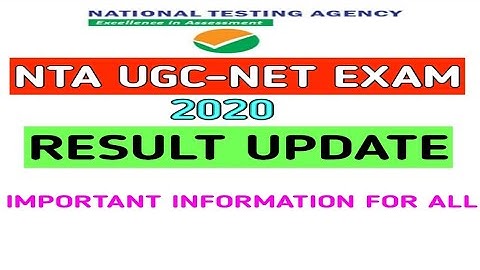 NTA UGC NET JRF Result 2020 || UGC NET Result 2020 || NTA UGC NET Result || Net ka result kab aayega
