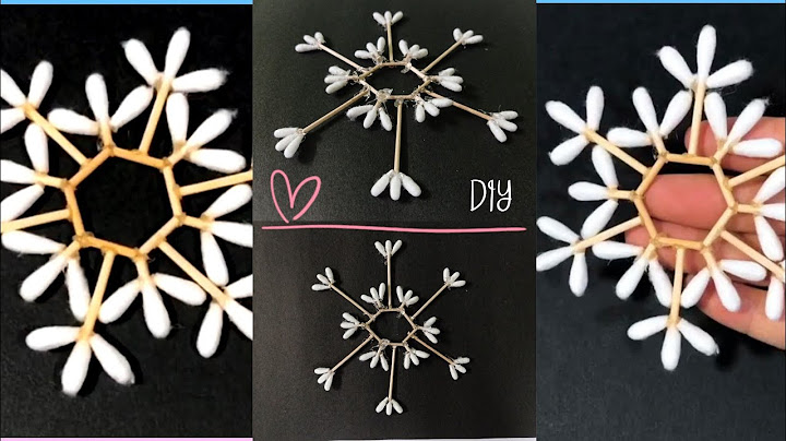 DIY Snow With Cotton Swabs Easy Craft | Christmas Craft | Christmas home decor idea 💡