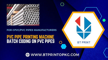 Automatic batch printing on PVC Pipes | PVC pipe printing machine | Batch coding on PVC pipes