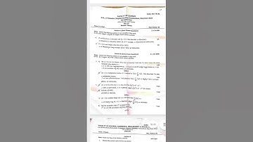 #Degree Palamuru university B.Sc., IV-Semester Maths Sec 3 Examinations, May/June-2024