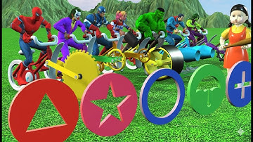 Super Hero 3d vs Squid Game Help Hulk successfully rescue Squid Game Doll 5 Time Challenge