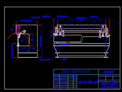 THIẾT KẾ MÁY CHẤN TÔN 3 MÉT 6 MÉT