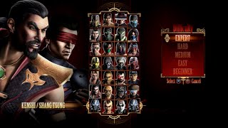 Mortal Kombat 9 - Expert Tag Ladder (Kenshi & Shang Tsung/3 Rounds/No Losses)