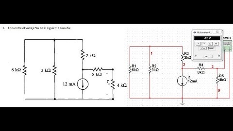 Divisores de corriente (Ejemplo práctico)