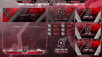 Grim Reaper Dark Red Theme | Animated Twitch Package