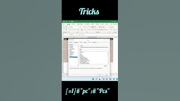 Excel Custom Number format |  Custom Number format in Pcs | Magic Tips and tricks in 30 seconds