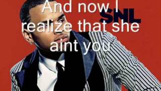 Chris Brown She Aint You OFFICIAL VIDEO w\/lyrics on screen