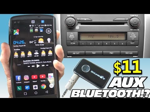 How To Add Bluetooth to Car Stereos & OLD Home Audio Recievers w/ Blitzwolf AUX Headphone Jack