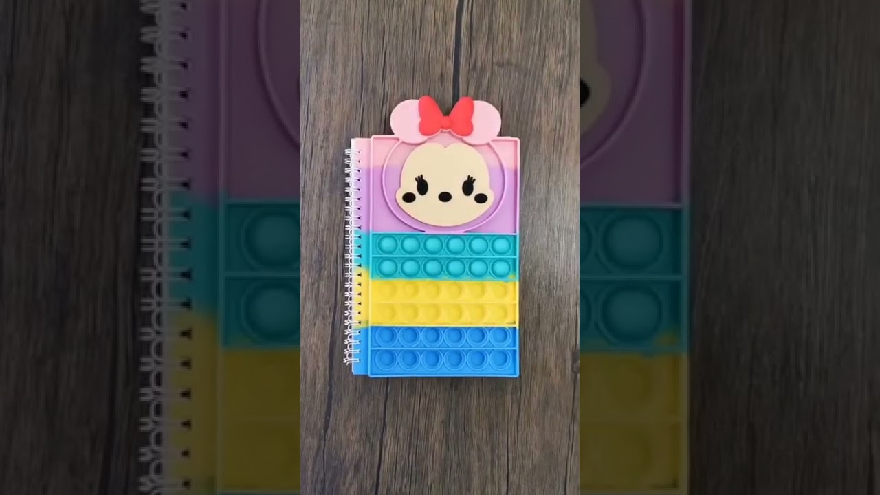 Blue square Popit notebook ,Popit diary, Stress relief toy while doing homework