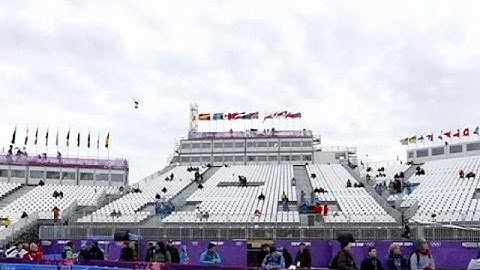 Poca afluencia de público en las primeras pruebas de Sochi