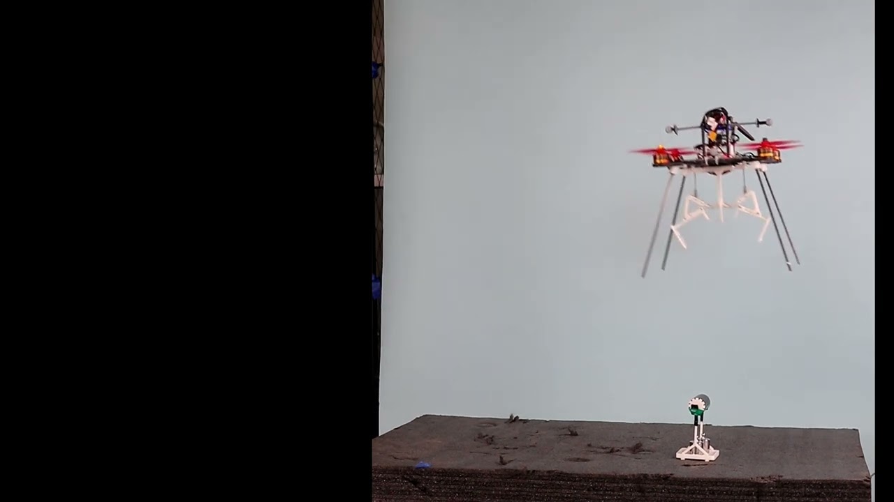 This drone can hang onto objects with a mechanical gripper