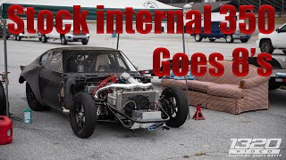 Datsun 240z goes 8's   (Stock internal SBC 350)