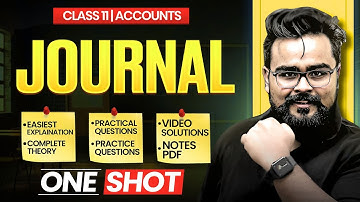 Journal Entry Class 11 ONE SHOT Accounts | Gaurav Jain