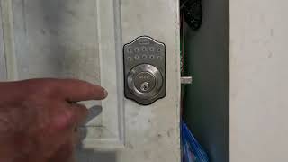How to install a deadbolt with an electronic keypad