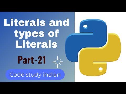 Literals and types of Literals in PYTHON |@codestudyindian1311 - YouTube