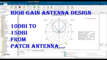 High gain antenna design in cst